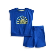 Toddler Boys Sleeveless Graphic Tank Top and Matching Shorts Set, Sizes 12M-5T