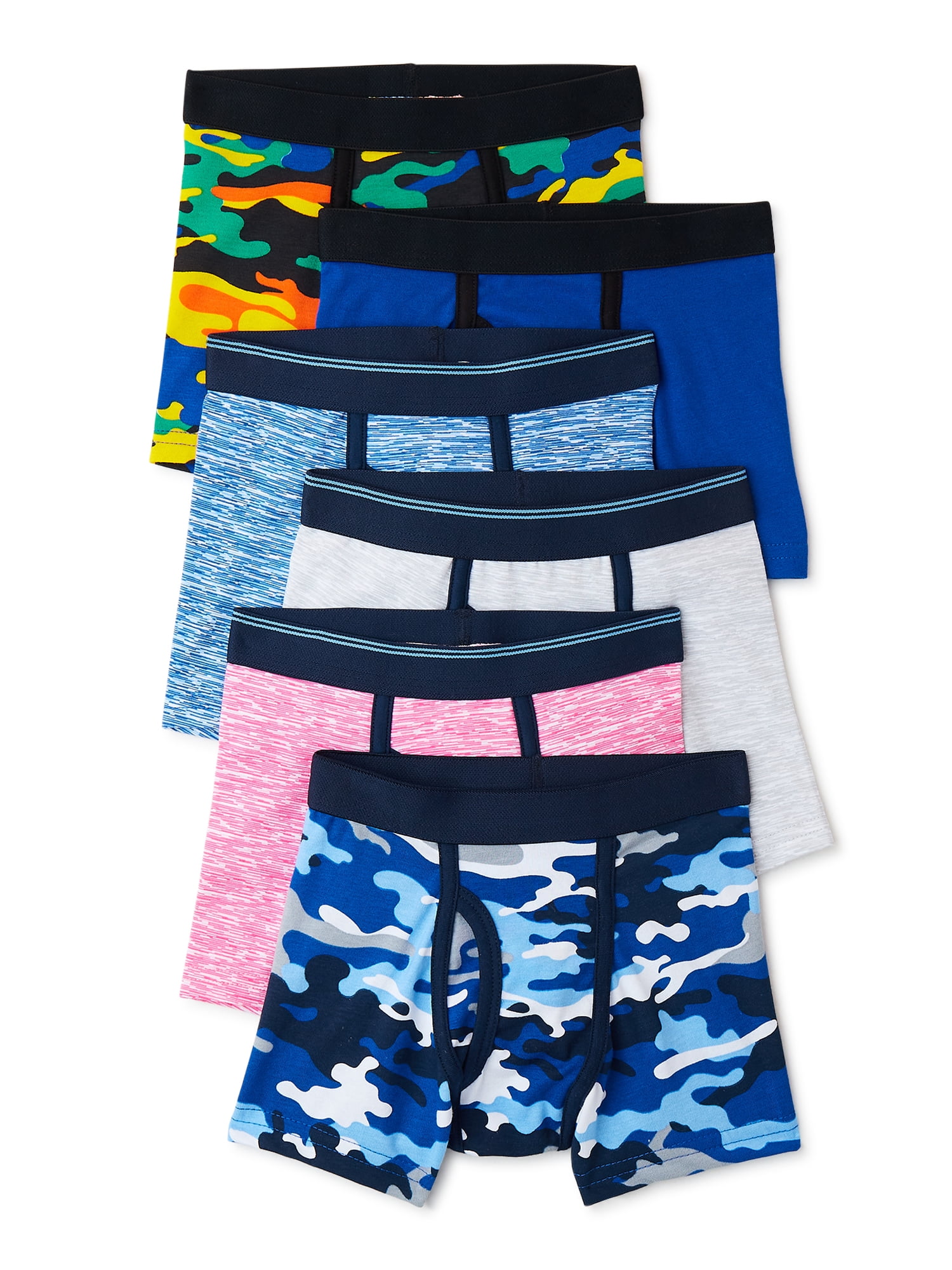 Wonder Nation Toddler Boy Stretch Boxer Briefs, 6Pack, Sizes 2T5T