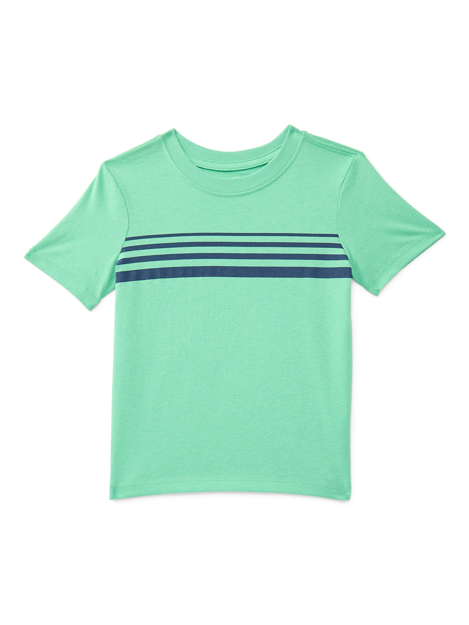 Wonder Nation Toddler Boys Short Sleeve Chest Stripe T-Shirt, Sizes 18M-5T