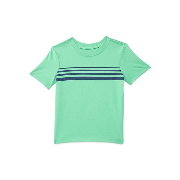 Wonder Nation Toddler Boys Short Sleeve Chest Stripe T-Shirt, Sizes 18M-5T
