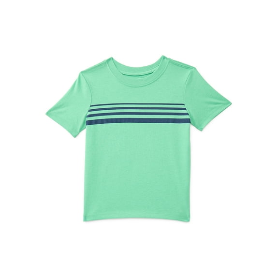 Wonder Nation Toddler Boys Short Sleeve Chest Stripe T-Shirt, Sizes 18M-5T