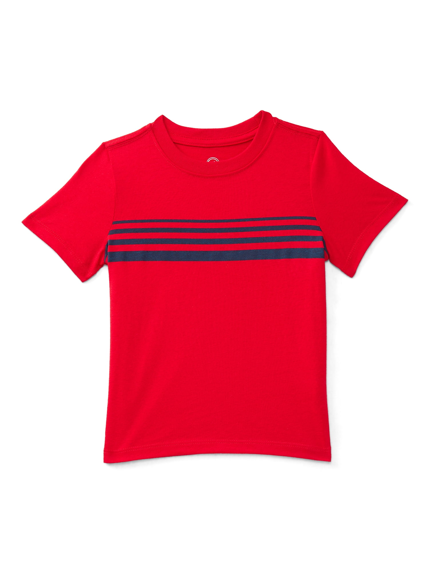 Wonder Nation Toddler Boys Short Sleeve Chest Stripe T-Shirt, Sizes 18M-5T