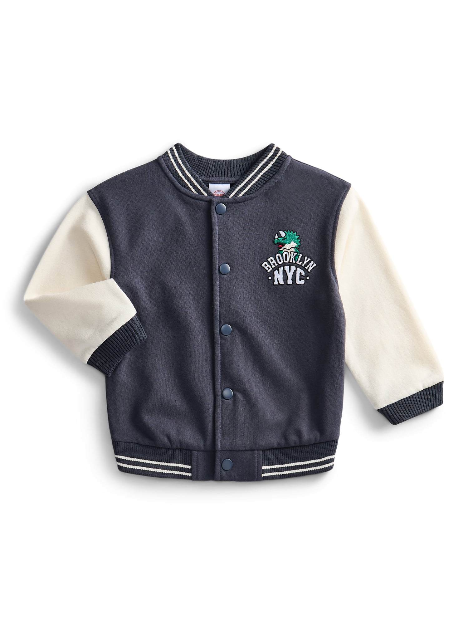 Wonder Nation Toddler Boys Varsity Bomber Jacket, Sizes 12M-5T