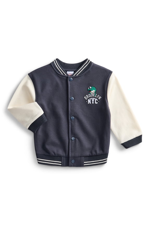Toddler Boys Varsity Bomber Jacket, Sizes 12M-5T
