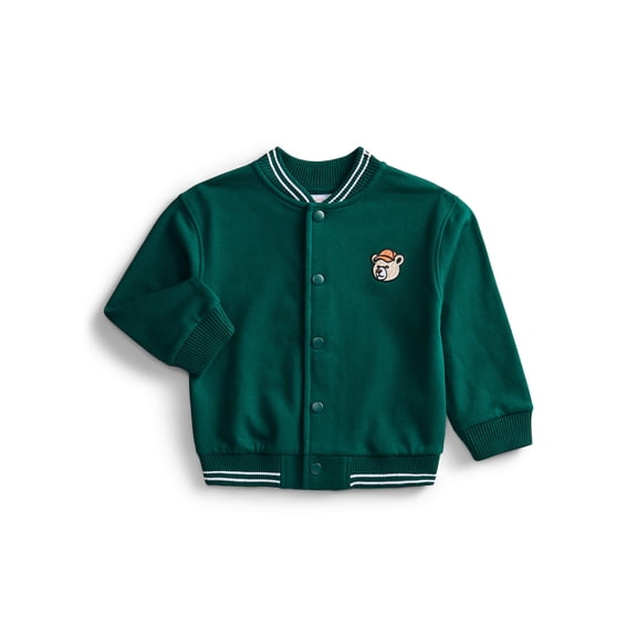 Wonder Nation Toddler Boys Varsity Bomber Jacket, Sizes 12M-5T