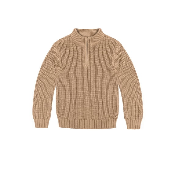 Wonder Nation Toddler Boys Quarter Zip Sweater, Sizes 12M-5T
