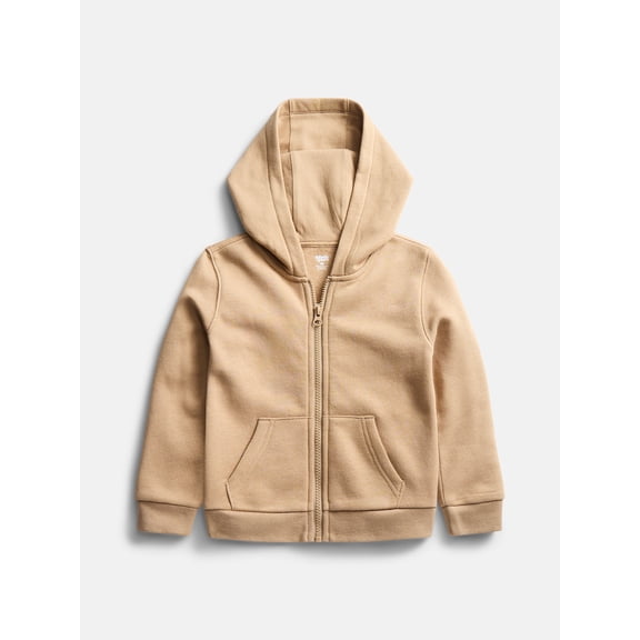 Wonder Nation Baby and Toddler Fleece Zip Up Hoodie, Sizes 0M-5T