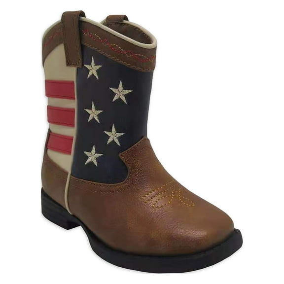 Wonder Nation Toddler & Boys Americana Cowboy Western Boots