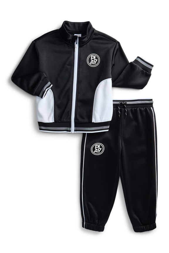 Toddler Boys Full Zip Track Jacket and Matching Jogger Pants, 2-Piece, Sizes 12M-5T