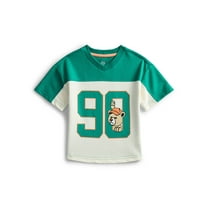 Wonder Nation Toddler Boys Graphic Football Jersey Top with Short Sleeves, Sizes 12M-5T