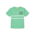 thumbnail image 1 of Wonder Nation Toddler Boy's Short Sleeve Striped Henley T-Shirt, Sizes 12M-5T, 1 of 6