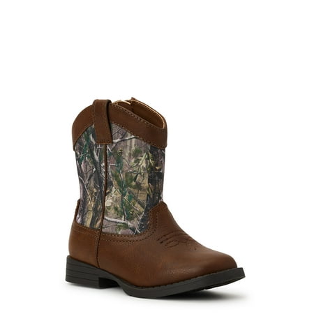 Wonder Nation Toddler & Boys Camo Cowboy Western Boots