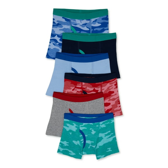 Wonder Nation Toddler Boys Boxer Brief Underwear, 6-Pack, Sizes 2T-5T