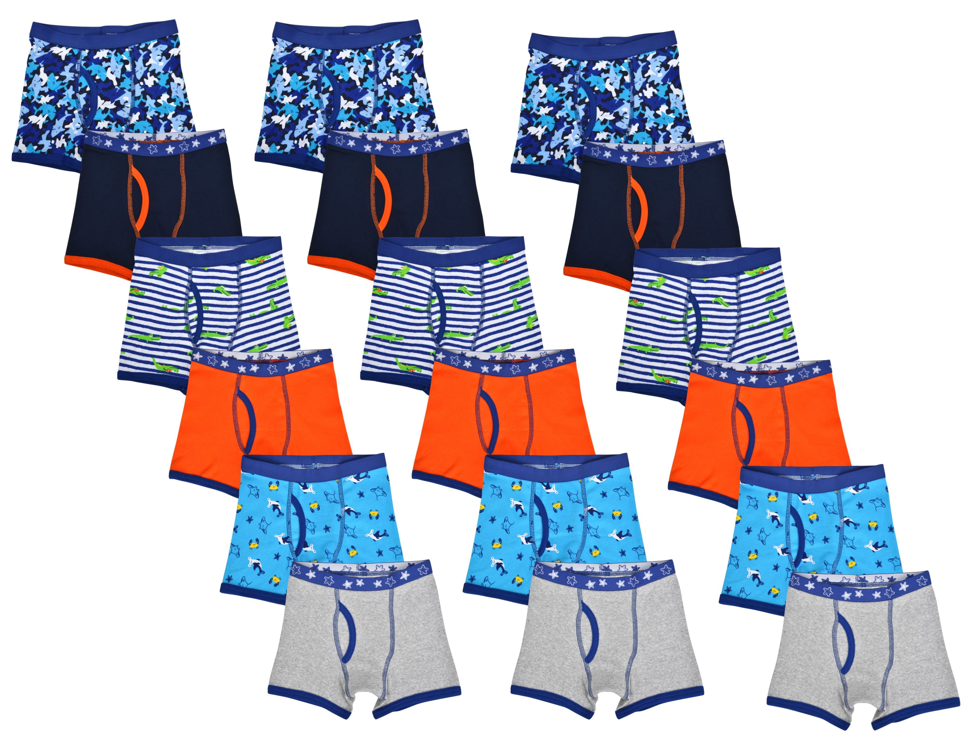 Wonder Nation Toddler Boys Boxer Briefs, 18-Pack, Sizes 2T-5T