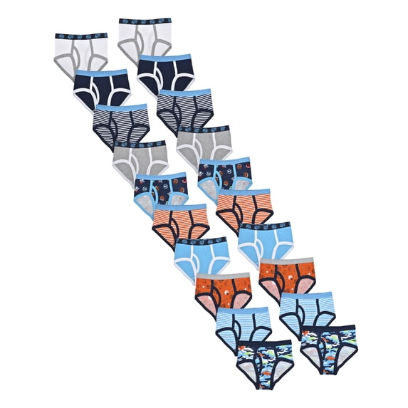 Wonder Nation Toddler Boys Briefs, 20-Pack, Sizes 2T-5T