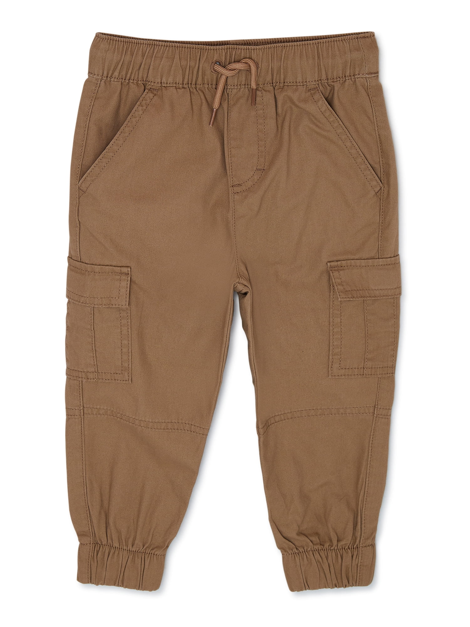 【WONDER WONDER】Nylon Waistband Jogger String Cargo Pants Wonder Nation Girls Twill Cargo Joggers, Sizes 4-18 & Plus
