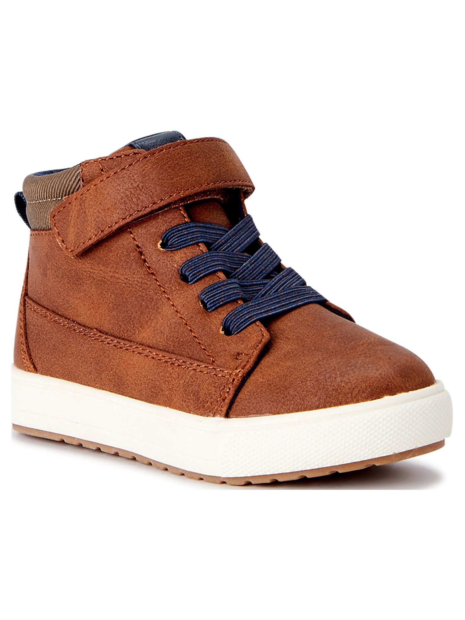 Wonder Nation Toddler Boys Casual High Top Sneakers Sizes 7 12 Walmart