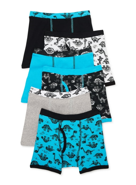 Wonder Nation Toddler Boys’ Comfort Waist Boxer Briefs Underwear, 6-Pack, Sizes 2T-5T