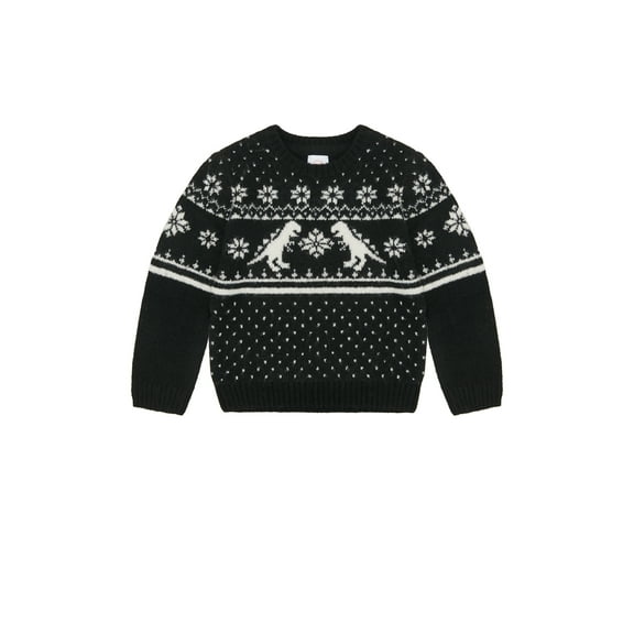 Wonder Nation Toddler Boys Holiday Fair Isle Sweater, Sizes 12M-5T