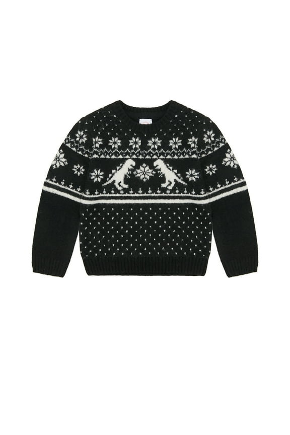 Toddler Boys Holiday Fair Isle Sweater, Sizes 12M-5T