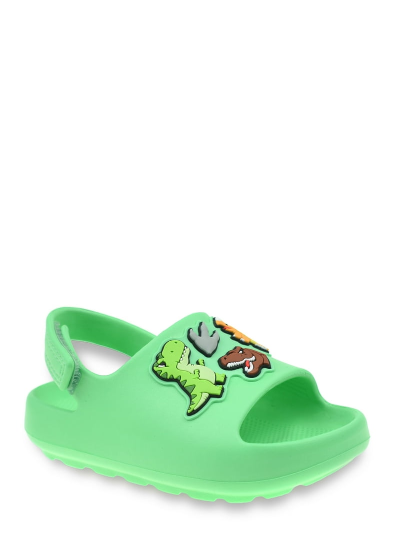 Wonder Nation Toddler Boys Dino Slide Sandals Comfortable EVA