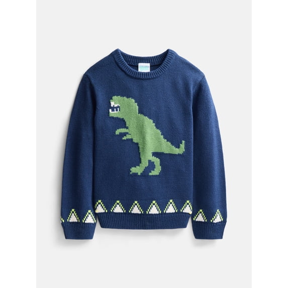 Wonder Nation Toddler Boys Graphic Sweater with Long Sleeves, Sizes 12M-5T