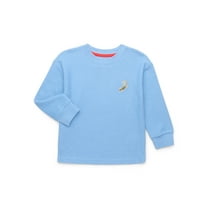 Wonder Nation Toddler Boys Embroidered Textured Thermal Top with Long Sleeves, Sizes 12M-5T