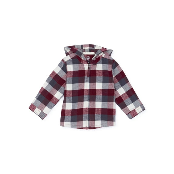 Wonder Nation Toddler Boys' Flannel Hoodie