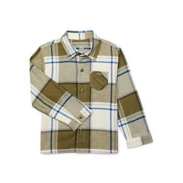 Wonder Nation Toddler Boys Flannel Shirt, Sizes 12M-5T