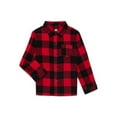 thumbnail image 1 of Wonder Nation Toddler Boys Flannel Shirt, Sizes 12M-5T, 1 of 3