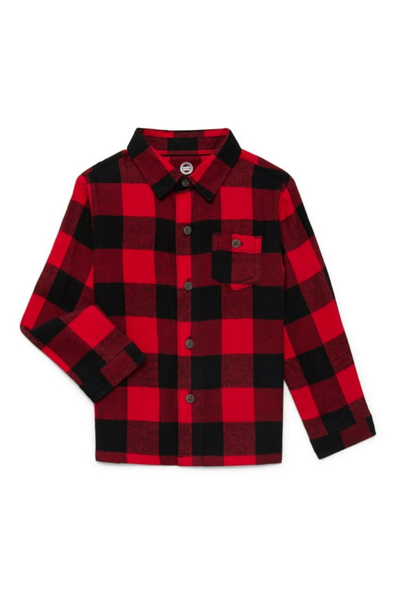 Toddler Boys Flannel Shirt, Sizes 12M-5T