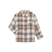 WONDER NATION Toddler Boys Flannel Shirt, Sizes 12M-5T