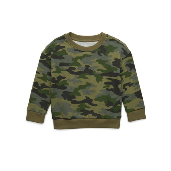 Wonder Nation Toddler Boys Fleece Graphic Top with Long-Sleeves, Sizes 12M-5T
