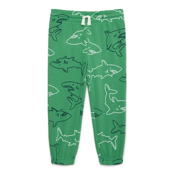 Wonder Nation Toddler Boys Fleece Jogger Pants, Sizes 12M-5T