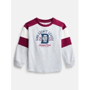 Wonder Nation Toddler Boys' Graphic Tee with Long Sleeves, Sizes 18M-5T