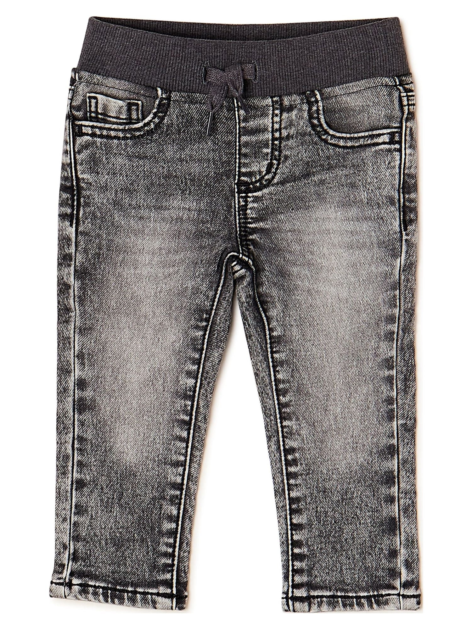Wonder Nation Toddler Boy's Knit Denim Jeans, Sizes 12M-5T