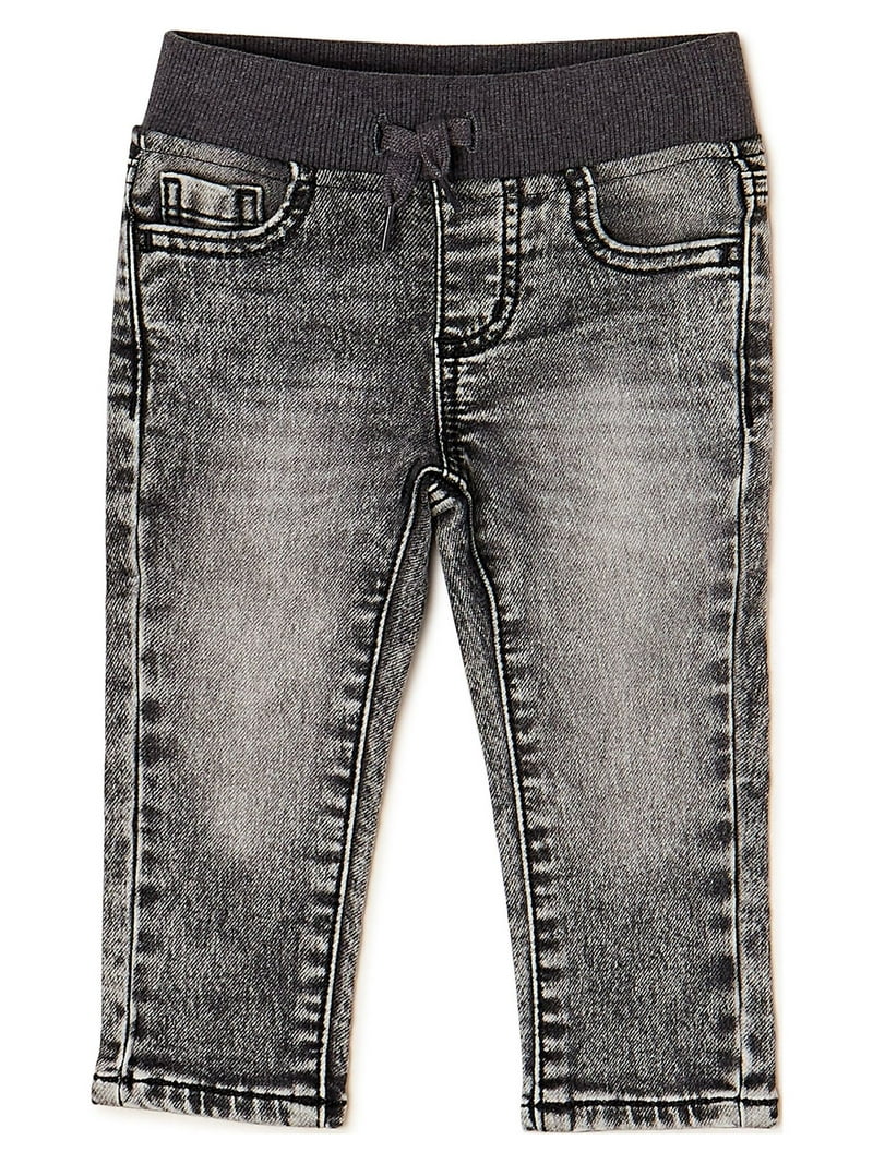 Wonder Nation Toddler Boy's Knit Denim Jeans, Sizes 12M-5T