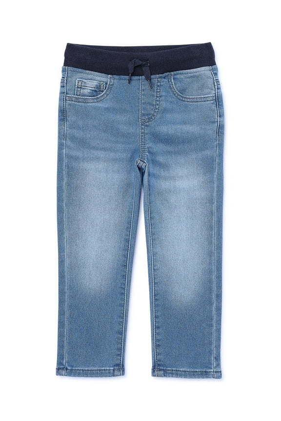 Toddler Boy's Knit Denim Jeans, Sizes 12M-5T