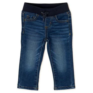 Wonder Nation Toddler Boy's Knit Denim Jeans, Sizes 12M-5T