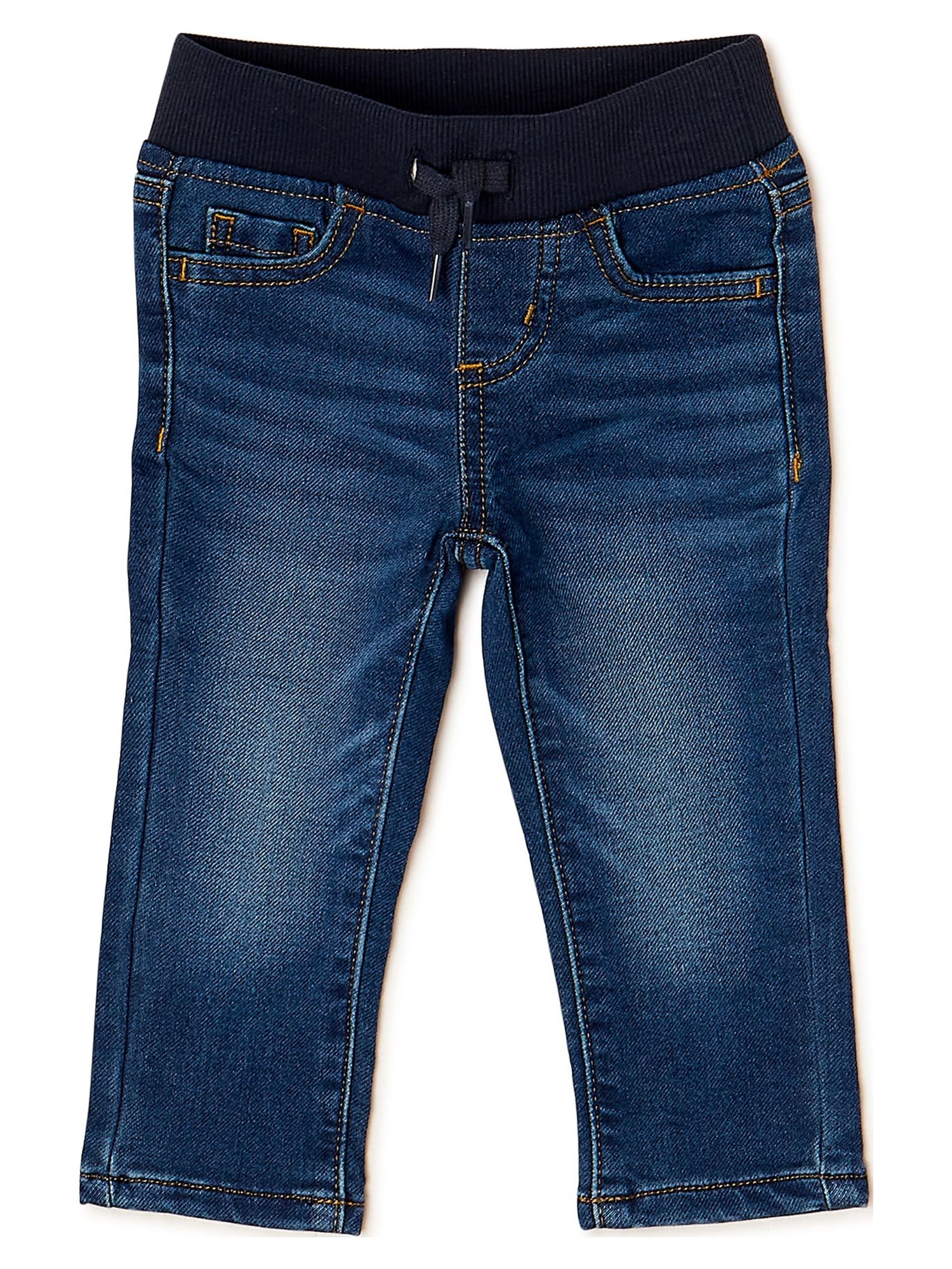 Wonder Nation Toddler Boys Knit Denim Jeans, Sizes 12M-5T - Walmart.com