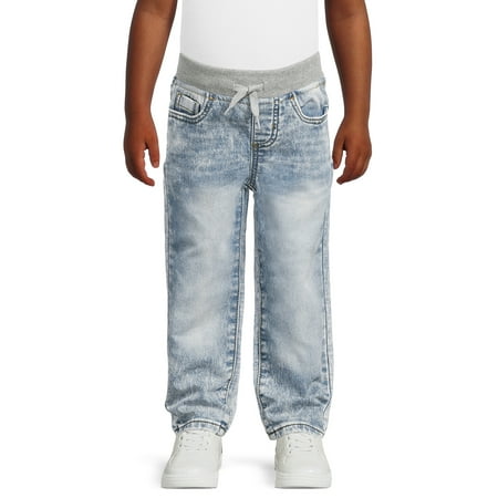 Wonder Nation Toddler Boys Knit Denim Jeans, Sizes 12M-5T