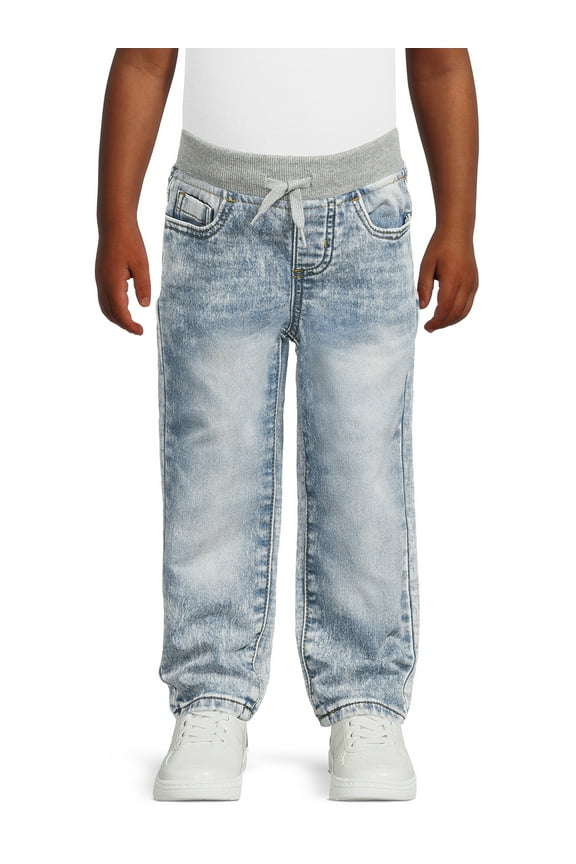 Toddler Boy's Knit Denim Jeans, Sizes 12M-5T