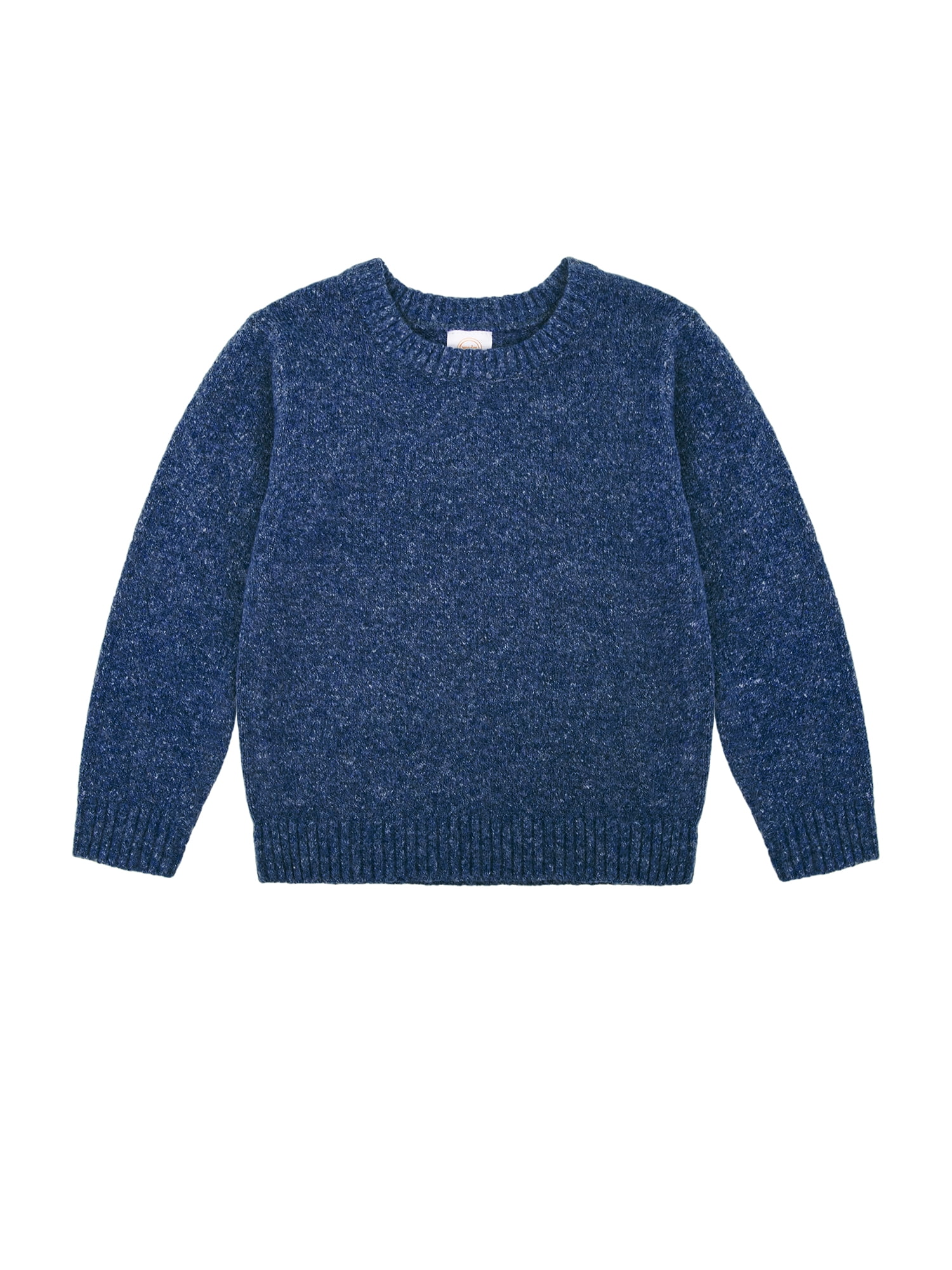 Wonder Nation Toddler Boys Marled Crewneck Sweater, Sizes 12M-5T