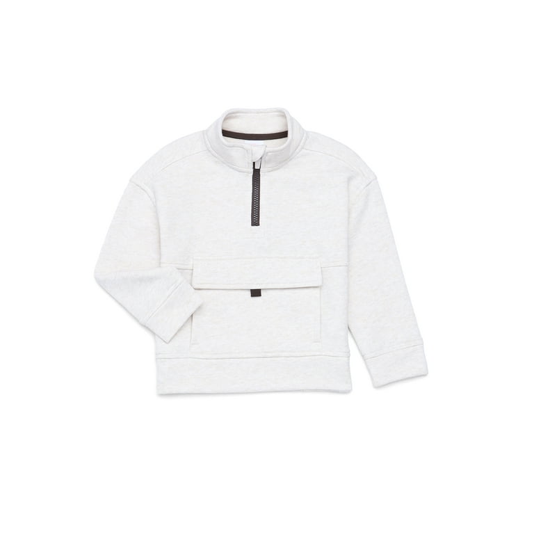 yunn⭐︎kids Wonder Nation Toddler Boys Quarter Zip Pullover, Sizes 12M