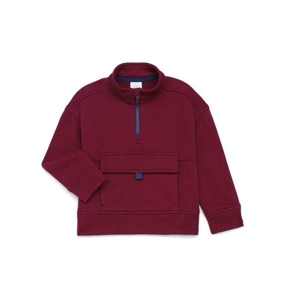 Wonder Nation Toddler Boys Quarter Zip Pullover, Sizes 12M-5T