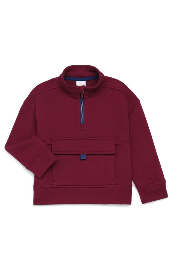 Toddler Boys Quarter Zip Pullover, Sizes 12M-5T