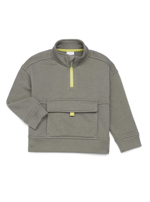 Toddler Boys Quarter Zip Pullover, Sizes 12M-5T