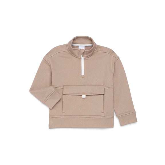 Wonder Nation Toddler Boys Quarter Zip Pullover, Sizes 12M-5T