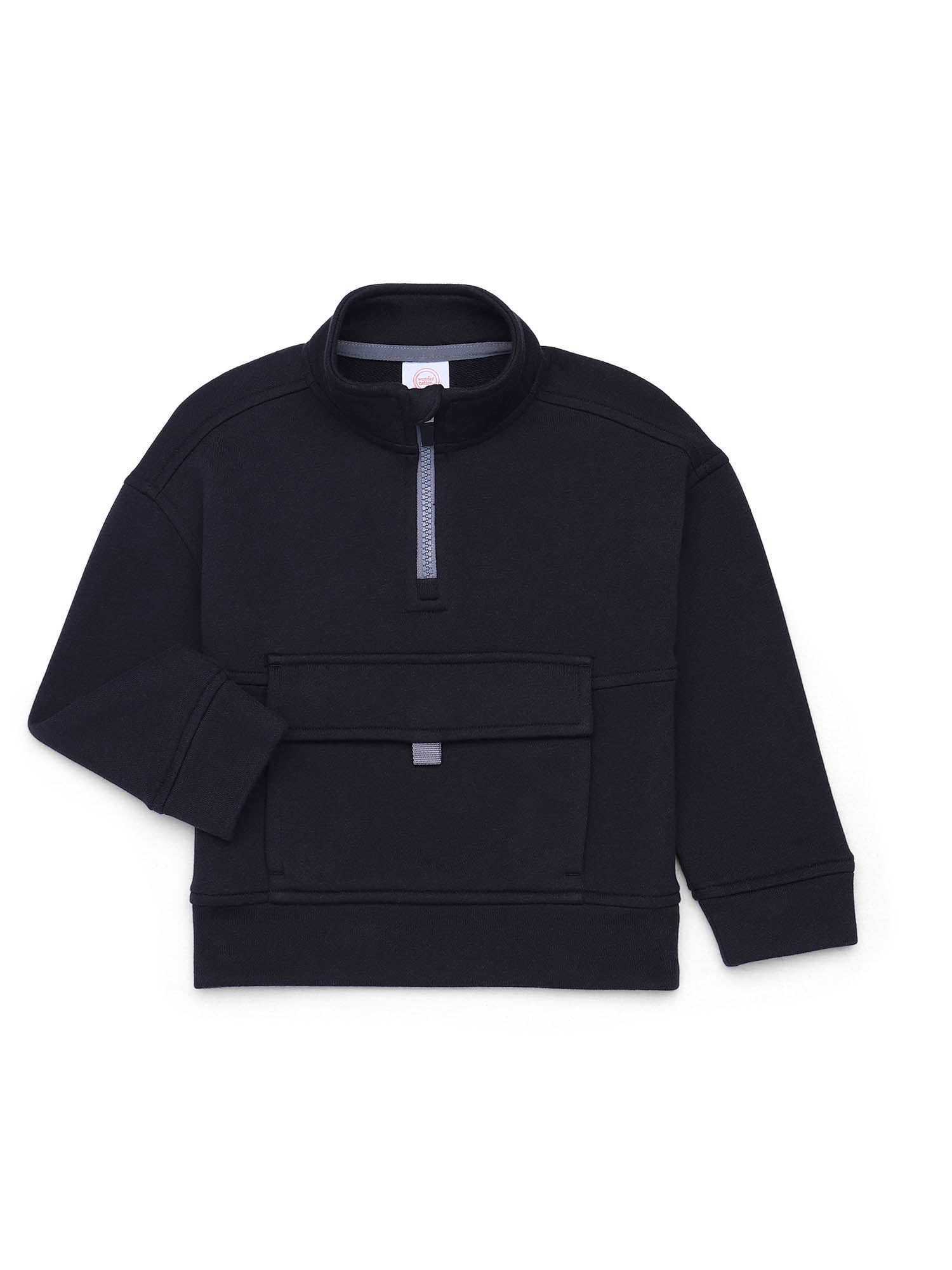 Wonder Nation Toddler Boys Quarter Zip Pullover, Sizes 12M-5T