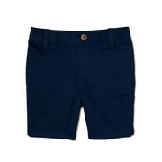 Wonder Nation Toddler Boys School Uniform Flat Front Shorts, Sizes 2T-5T